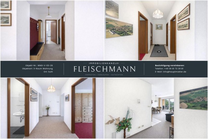 Suhl Wohnkomfort mit Balkon, Einbauküche und solider Ausstattung in gepflegtem Wohnumfeld Wohnung kaufen