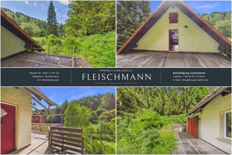 Suhl Ihr eigenes Gartenparadies mit festem Haus: Gepflegtes Anwesen in Wichtshausen Grundstück kaufen