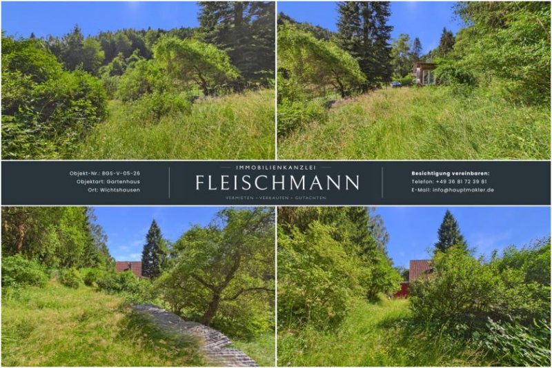 Suhl Ihr eigenes Gartenparadies mit festem Haus: Gepflegtes Anwesen in Wichtshausen Grundstück kaufen