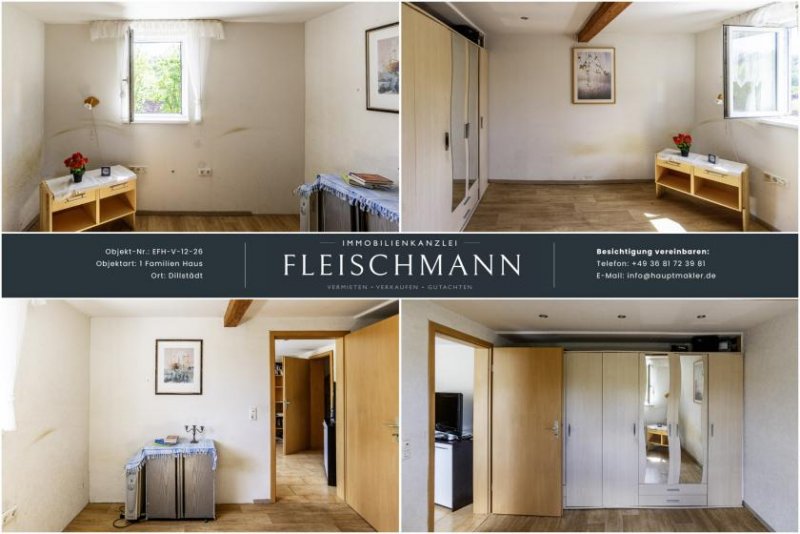 Dillstädt Charmantes Sanierungsobjekt mit Garage & Grundstück in ruhiger Lage – Eigenheim für nur 36.000 € Haus kaufen