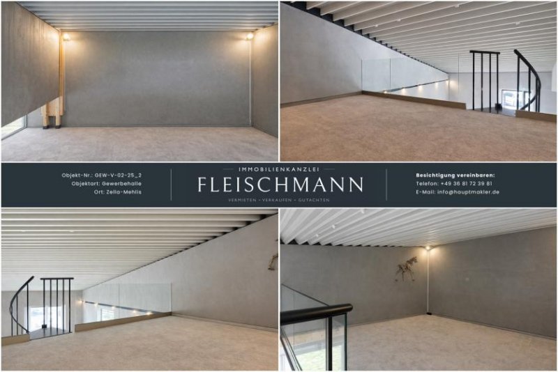 Zella-Mehlis Moderne Gewerbeimmobilie: klimatisierte Halle + Einliegerwohnung – neuer Preis: 600.000 €! Gewerbe kaufen