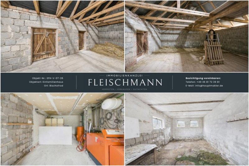 Bischofrod Eigenheim ab 66.000,00 Euro - mit ca. 50-80k Ausbau zum fertigen Zuhause! Haus kaufen
