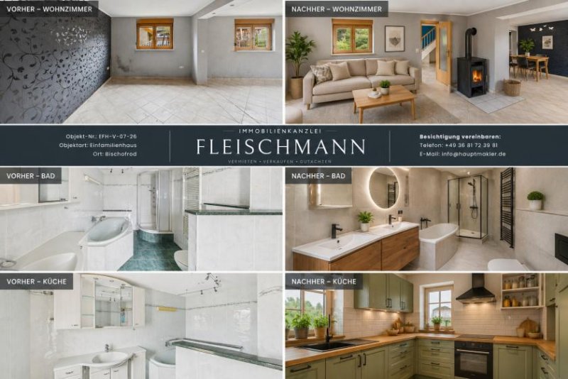 Bischofrod Eigenheim ab 66.000,00 Euro - mit ca. 50-80k Ausbau zum fertigen Zuhause! Haus kaufen