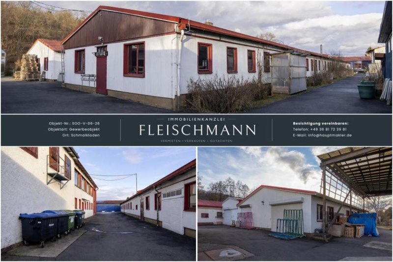 Schmalkalden Gewerbeimmobilie mit PV-Potenzial – Hallenflächen, Infrastruktur & Energierendite Gewerbe kaufen