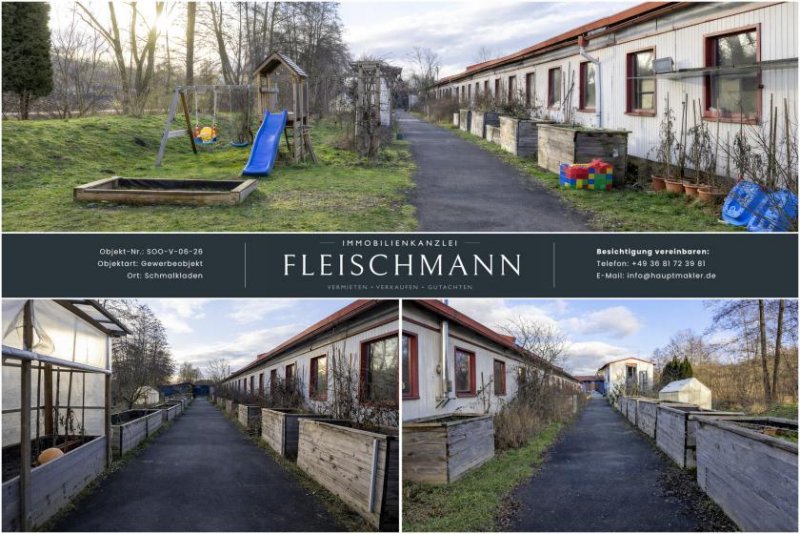 Schmalkalden Gewerbeimmobilie mit PV-Potenzial – Hallenflächen, Infrastruktur & Energierendite Gewerbe kaufen
