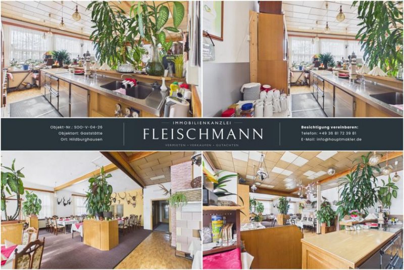 Hildburghausen Ein Ort mit Geschichte wartet auf Ihre Ideen: Das Restaurant „Erdbeere“ Gewerbe kaufen