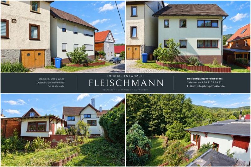 Crawinkel Sanierungsobjekt mit zwei Wohneinheiten und Garage in Geratal / OT Dörrberg Haus kaufen