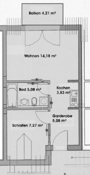 Gotha Helle 2-Zimmer-Wohnung mit Balkon und TG-Stellplatz Wohnung kaufen
