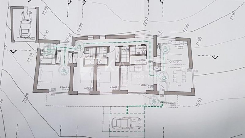 Algoz Diese wunderschöne einstöckige Villa mit 3 Schlafzimmern und Garage befindet sich im Bau auf einem 122.840 m² großen in der