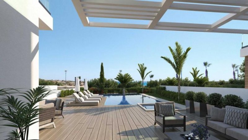 Ayia Napa 4 bedroom, 6 bathroom detached villa on a 834m2 plot with sea front location, elevator, roof garden and jacuzzi in a superb of