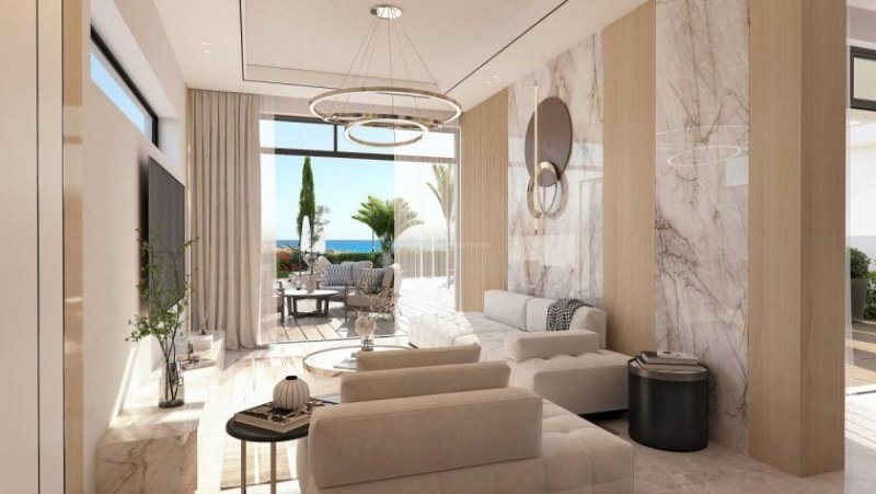 Ayia Napa 4 bedroom, 6 bathroom detached villa on a 834m2 plot with sea front location, elevator, roof garden and jacuzzi in a superb of