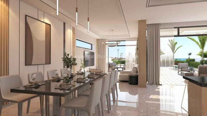 Ayia Napa 4 bedroom, 6 bathroom detached villa on a 834m2 plot with sea front location, elevator, roof garden and jacuzzi in a superb of