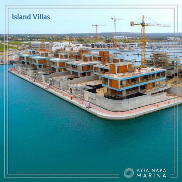 Ayia Napa Unique seafront 3 bedroom, 3 bathroom villa, situated on a man-made island on Ayia Napa marina - - MAA104DP.Built to the Haus