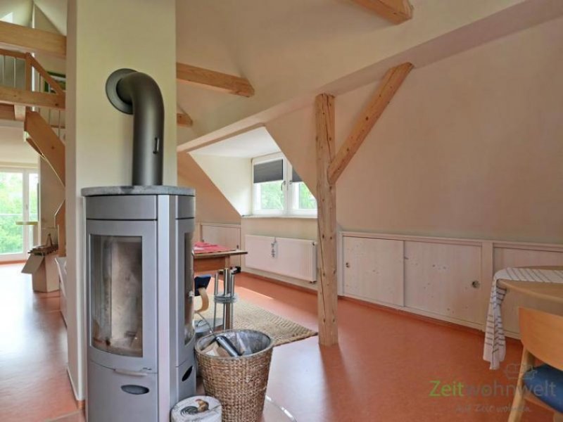 Dresden (EF0920_M) Dresden: Briesnitz, möbliertes Dachgeschoss-Apartment über 2 Etagen, Linoleumböden, echter Kamin, WLAN Wohnung