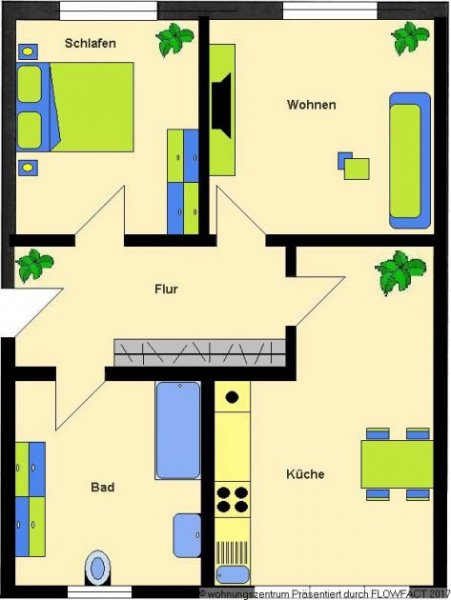 Dresden Hübsche 2-Zimmer-Wohnung mit Wohnküche und Wannenbad! Wohnung mieten