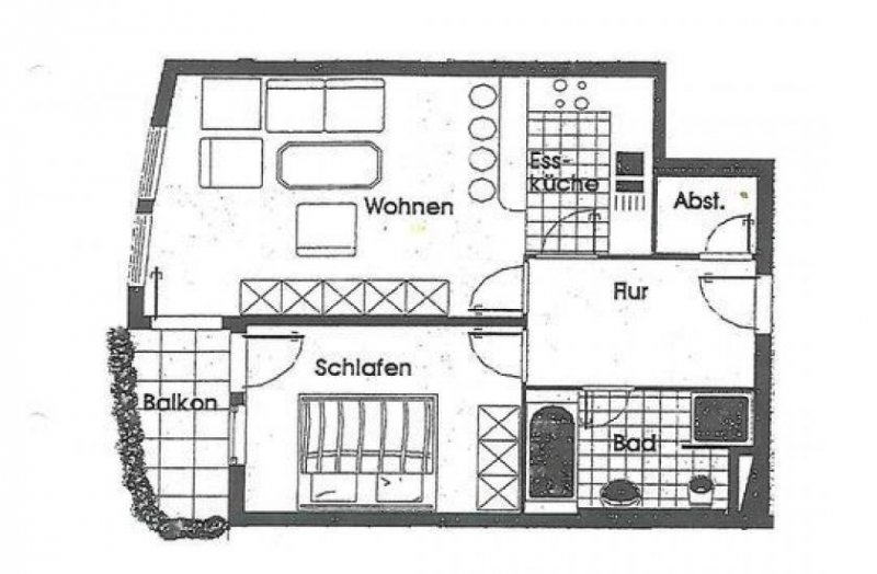 Freital * 2-Zimmerwohnung mit Balkon, Laminat, offener Küche, Wanne und Tiefgaragenstellplatz! * Wohnung mieten