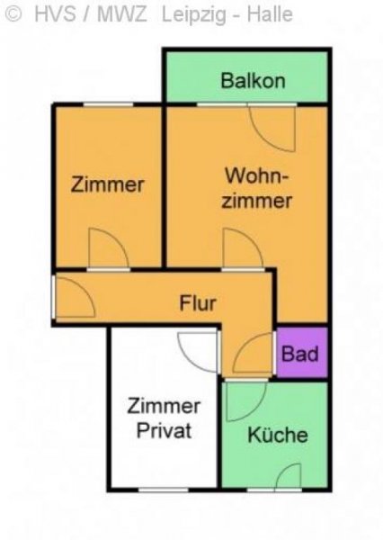 Leipzig schönes, helles und ruhiges möbliertes Zimmer in einer 62 m² Dreiraumwohnung in City nähe Wohnung mieten