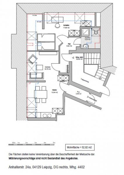 Leipzig ERSTBEZUG NACH SANIERUNG + EUTRITZSCH + 2 RAUM + DACHGESCHOSS + AB SOFORT Wohnung mieten