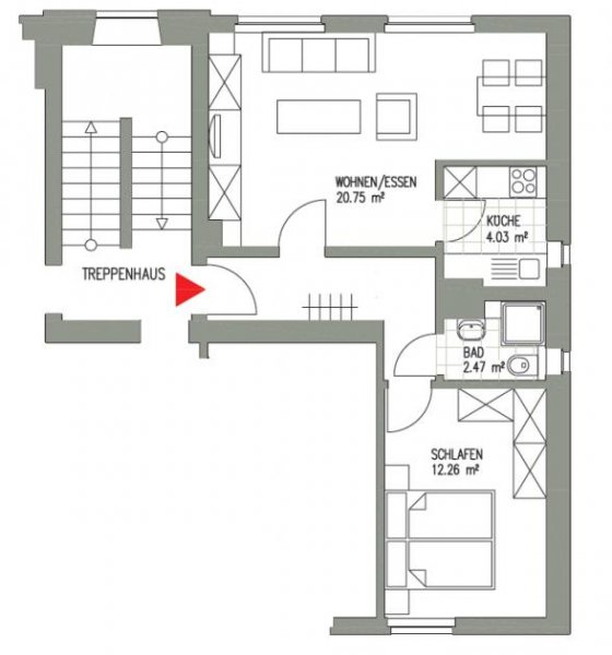 Leipzig EUTRITZSCH - 2 ZIMMER + RUHIG IM HINTERHAUS + NEU RENOVIERT + AB SOFORT Wohnung mieten