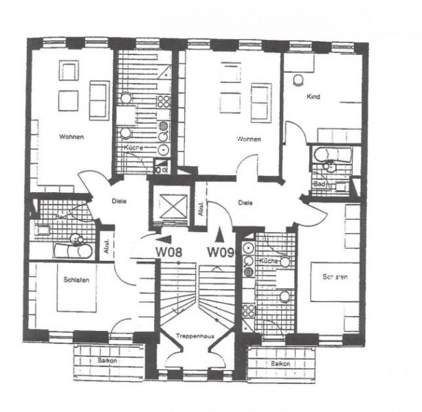 Leipzig Leipzig-Gohlis - 3 Zimmerwohnung mit Balkon , Wannenbad in zentraler Lage Wohnung mieten