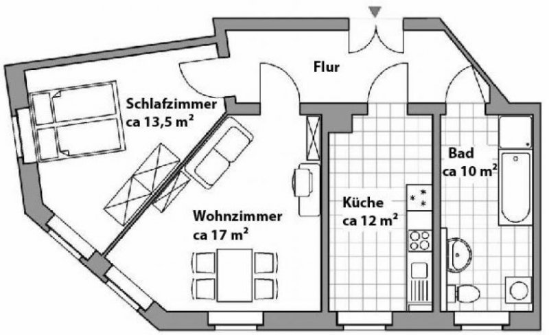 Leipzig LINDENAU +++ 2 RAUM WOHNUNG + FREI AB JUNI 2026 Wohnung mieten