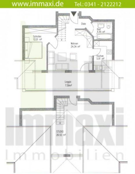 Markkleeberg MARKKLEEBERG + 3 ZIMMER MAISONETTE WOHNUNG + RIESIGE TERRASSE + AB MAI 26 Wohnung mieten