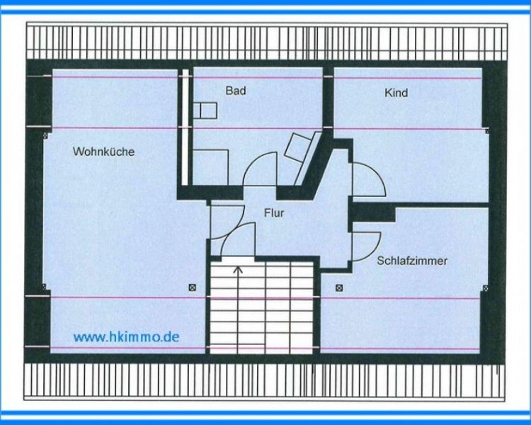 Köthen (Anhalt) 3-Raumwohnung unterm Dach in Köthen/Anhalt - Einbauküche ist dabei Wohnung mieten