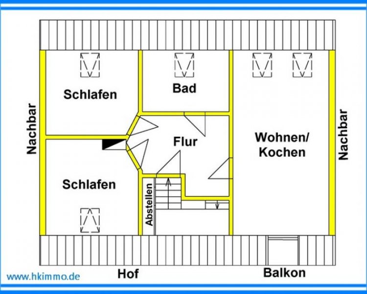 Köthen (Anhalt) Klimatisierte 3-Raum-Wohnung mit Balkon Nähe Wasserturm Wohnung mieten