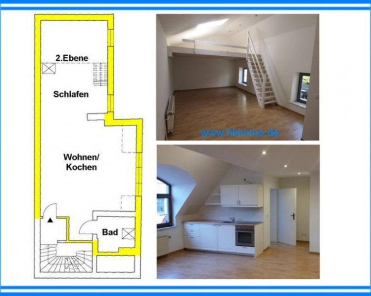 Köthen (Anhalt) Reizvolle Wohnung mit Loftcharakter ! - auch für Studenten - Wohnung mieten