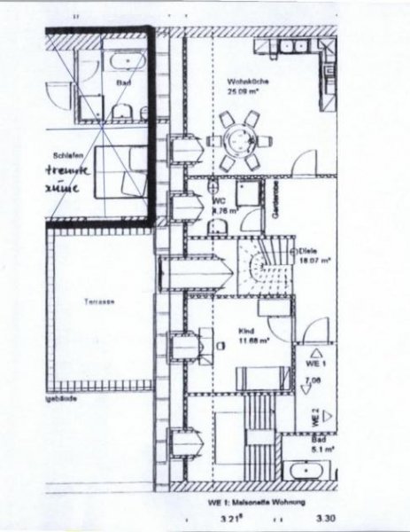 Naumburg (Saale) 4 Zimmer Maisonettewohnung mit Dachterrasse, Wannen- und Duschbad in Naumburg Wohnung mieten