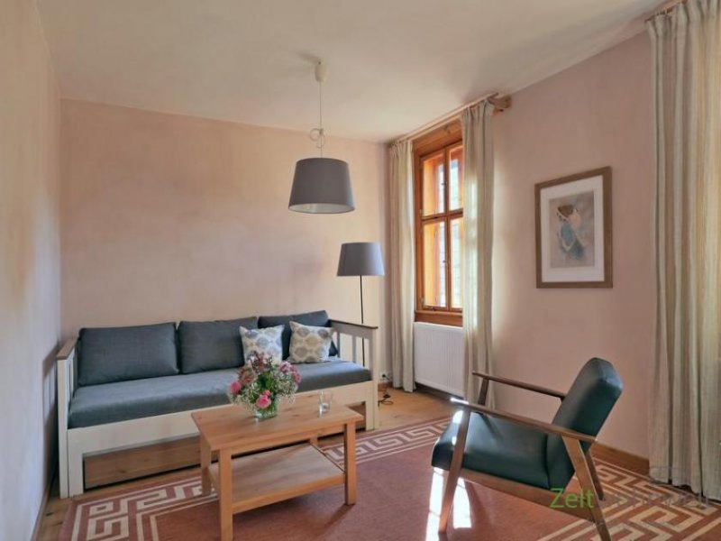 Scheiditz (EF1096_M) Jena: Scheiditz, geschmackvoll möblierte 2-Zimmer-Wohnung mit Balkon in historischem Bauernhaus Wohnung mieten