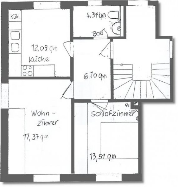 Zwickau 2-Raumwohnung in attraktiver, verkehrsgünstiger Siedlungslage, Gartenanteil optional Wohnung mieten