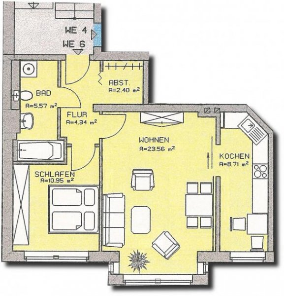 Zwickau 2-Raumwohnung mit moderner EBK zur Ablöse im Zwickauer Zentrum! Wohnung mieten