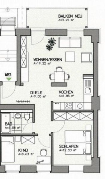 Zwickau Ab 01.06.26! Zentrumsnahe 3-Zimmer Whg. mit Balkon und Abstellraum Wohnung mieten