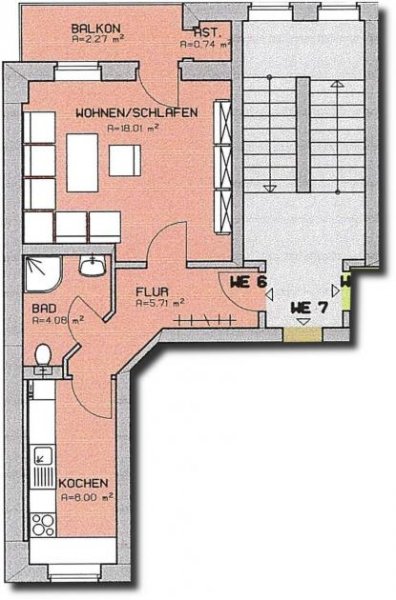 Zwickau Ab 01.08.26! Schöne kleine 1-Zimmer-Wohnung in Bahnhofsnähe - Ideal für Singles und Studenten Wohnung mieten