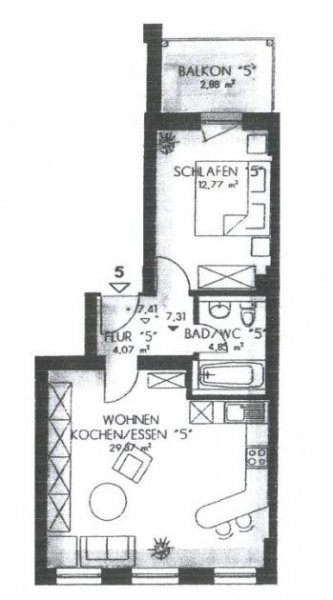 Zwickau Ab 1.10.! Attraktive, zentrumsnahe 2-Raum-Wohnung mit Balkon! Wohnung mieten