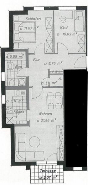 Zwickau 3-Raumwhg. mit kleinem Balkon und TG-Stellplatz in exclusiver Randlage in Zwickau-Weißenborn! Wohnung mieten
