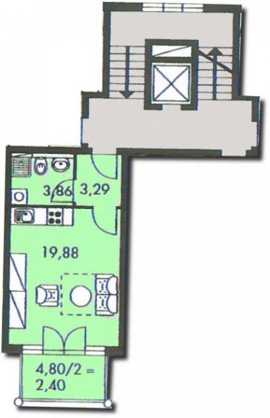 Zwickau Ab 01.08.26! 1-Raum WE mit Balkon, Einbauküche und Tiefgaragenstellplatz in ruhiger Seitenstraße Wohnung mieten