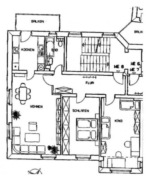 Zwickau Ab 1.2.26! Zentrumsnahe 3-Raumwohnung mit Balkon, Stellplatz und EBK! Wohnung mieten