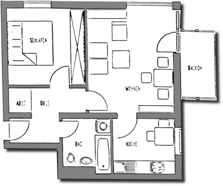 Zwickau Ab 1.3.26! Wunderschöne 2-Raum-Wohnung mit Balkon und TG-Stellplatz! Wohnung mieten