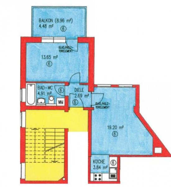 Zwickau Moderne 2-Raum-Wohnung mit Balkon & EBK in zentraler Lage von Zwickau! Wohnung mieten