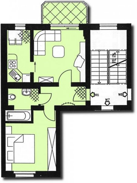 Zwickau Ab 01.12.25! Helle 2-Raumwhg. mit Balkon und tollem Blick ins Erzgebirge in Marienthal! Wohnung mieten