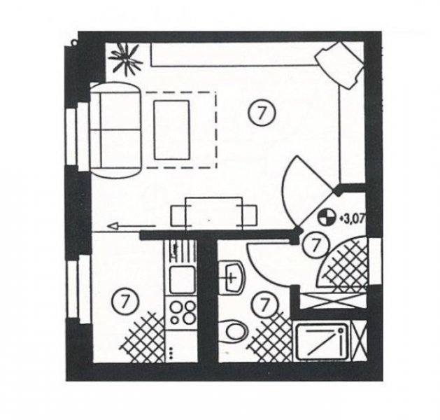 Zwickau Ab 1.1.26! Helle 1-Raum-Wohnung mit Stellplatz in Marienthal! Nähe HBK! Wohnung mieten