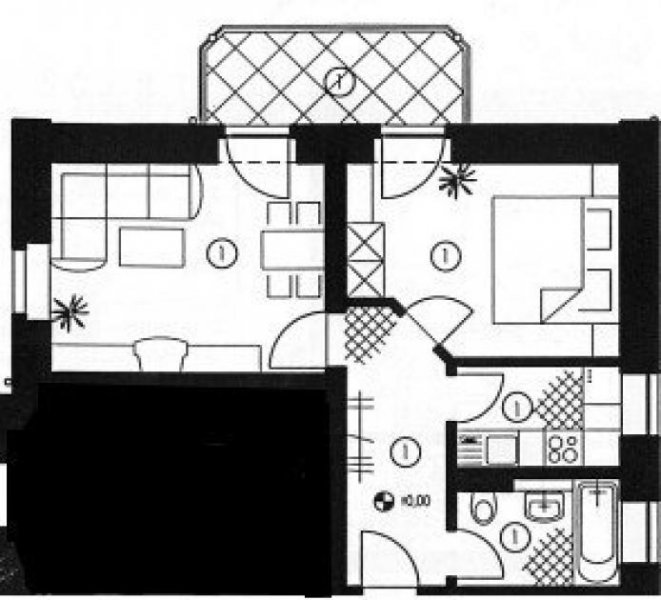 Zwickau Gut geschnittene 2-Raumwohnung mit Balkon, in Marienthal nähe Krankenhaus! Wohnung mieten