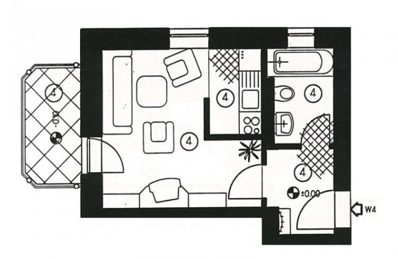Zwickau Helle 1-Raum-Wohnung mit Tageslichtbad, EBK, Balkon und Stellplatz! Wohnung mieten