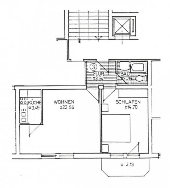 Plauen 2-Raum Wohnung in zentrumsnaher Lage - 1. OG mit Aufzug und Balkon Wohnung mieten