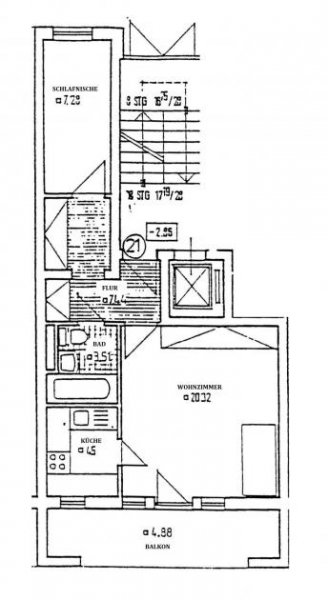 Plauen Schöne 1,5-Raum-Whg. mit Fahrstuhl, Balkon u. TG-Stpl. in zentrumsnaher Lage! Wohnung mieten