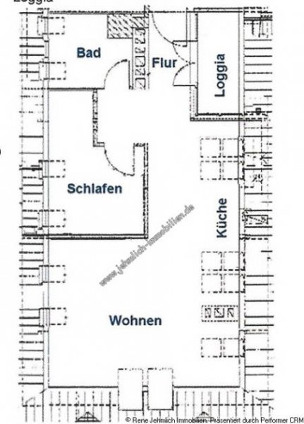 Chemnitz Helle 2-Raum-Dachgeschosswohnung mit Balkon im Zentrum von Chemnitz Wohnung mieten