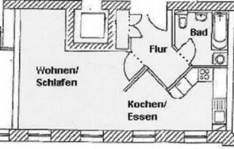 Chemnitz Großzügige 1-Zimmer mit Wannenbad, EBK, offener Küche und Aufzug! Wohnung mieten