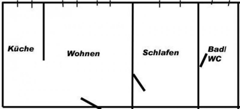 Chemnitz Große DG 2-Zimmer mit Einbauküche, Laminat in Topplage zum Toppreis! Stellplatz mgl. Wohnung mieten